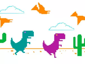 2 Player Dino Run